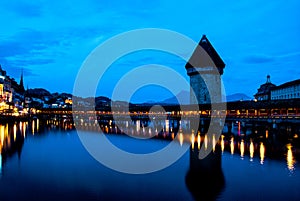 Beautiful Calm Night in Lucern Central