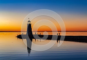 Sunset on the lake