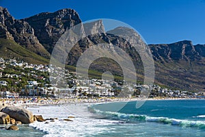 Beautiful Camps Bay beach in Summer