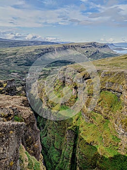 Beautiful canyon in Iceland