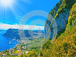 The beautiful Capri island