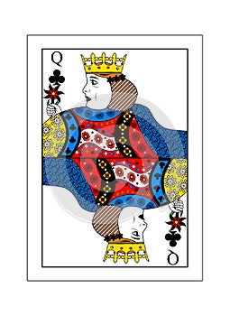 Queen of clubs