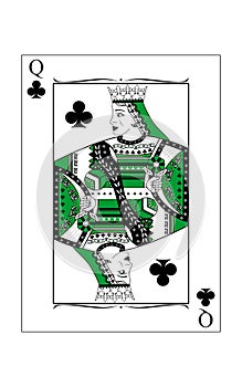 Queen of clubs