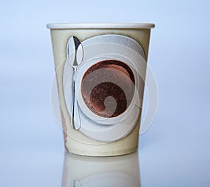 Beautiful cardboard disposable cup