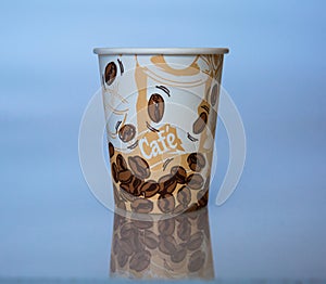 Beautiful cardboard disposable cup