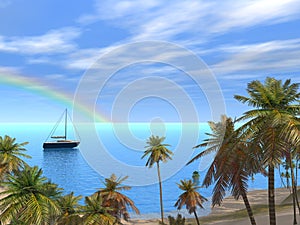 Beautiful Caribbean Lagoon