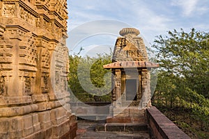 Beautiful carved ancient Jain temples constructed in 6th century AD in Osian, India.