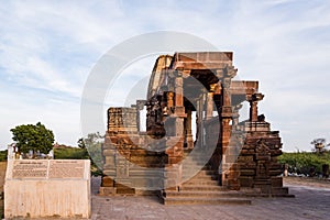 Beautiful carved ancient Jain temples constructed in 6th century AD in Osian, India.