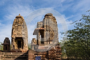 Beautiful carved ancient Jain temples constructed in 6th century AD in Osian, India.
