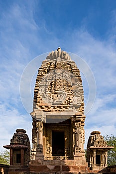 Beautiful carved ancient Jain temples constructed in 6th century AD in Osian, India.