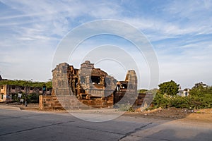 Beautiful carved ancient Jain temples constructed in 6th century AD in Osian, India.