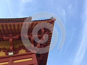 Beautiful carved eaves-Nanchang Buddha Temple