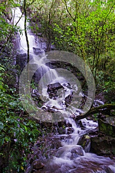 Beautiful cascade photographed in long exposure