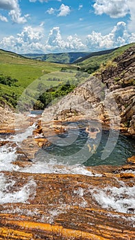 beautiful cascades in Serra da Canastra, Minas Gerais, Brazil