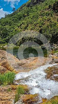 beautiful cascades in Serra da Canastra, Minas Gerais, Brazil