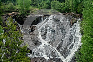 Beautiful Cascading Eagle River Falls Michigan