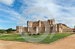 Castle coca in spain