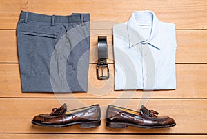 Beautiful casual men fashion and clothes set