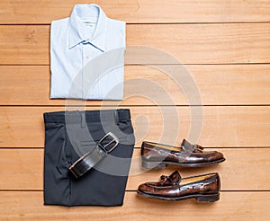 Beautiful casual men fashion and clothes set