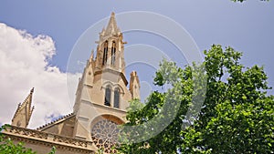 Beautiful cathedral in the center of Palma de Mallorca