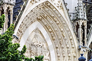 Beautiful cathedral church in Nancy, France