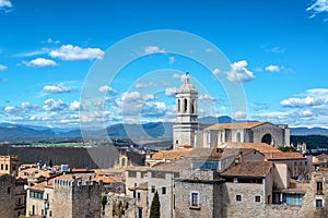 Beautiful Cathedral of Girona, Spain