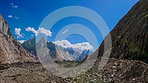 Beautiful Cathedral peak from Urdukas camp site on the way to K2 base camp,Skardu,Gilgit,Pakistan