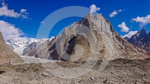 Beautiful Cathedral peak from Urdukas camp site on the way to K2 base camp,Skardu,Gilgit,Pakistan