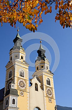 The Beautiful Cathedral of Santa Maria Assunta and San Cassiano in Bressanone. Brixen / Bressanone is a town in South Tyrol.