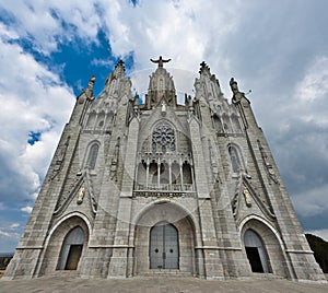 Beautiful cathedral of Tibidabo