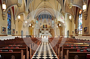 Beautiful Catholic Church Interior