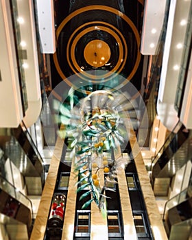 Beautiful ceiling in the mall