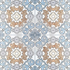 Beautiful ceramic tiles patterns handcraft