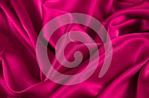 Beautiful Cerise Pink Satin Material photo