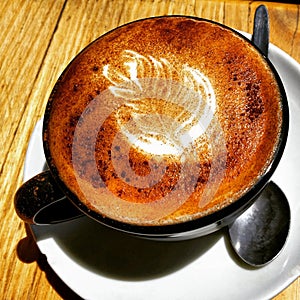 Beautiful Chai Latte at St. Kilda, Victoria, Australia