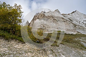 Beautiful chalk cliffs at Mons Klint in Denmark