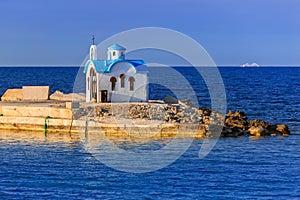 Beautiful chapel on the coast of Kato Galatas on Crete