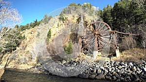 The beautiful Charlie Tayler Water Wheel at Idaho Springs