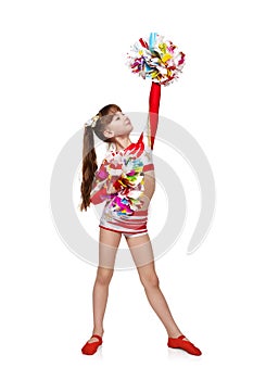 Beautiful cheerleader girl