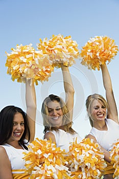 Beautiful Cheerleaders Cheering