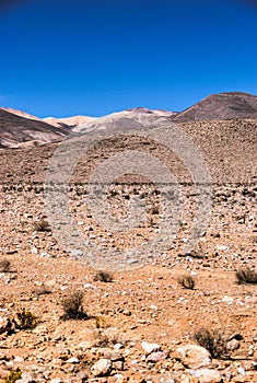 Beautiful Chilean landscape at Atacama desert