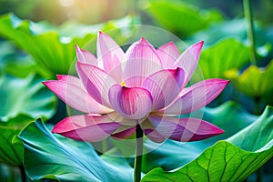 Beautiful Chinese Pink Lotus Flower