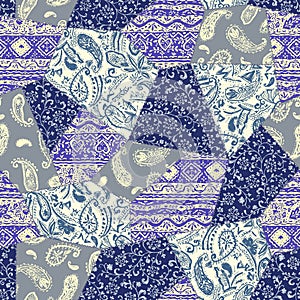 Beautiful chintz design patchwork pattern material,