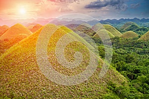 Beautiful Chocolate Hills in Bohol, Philippines photo