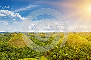 Beautiful Chocolate Hills in Bohol, Philippines photo