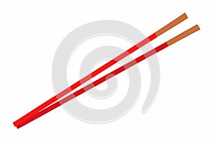 Beautiful chopstick, object. image of chopstick on white vector illustration