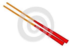 Beautiful chopstick, object. image of chopstick on white vector illustration