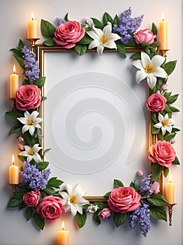 Beautiful Christian Photo Frame Background