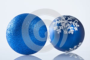 Beautiful Christmas ball on white background