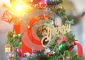 beautiful Christmas balls and decorations gifts new year celebration Cheerfulness, happiness